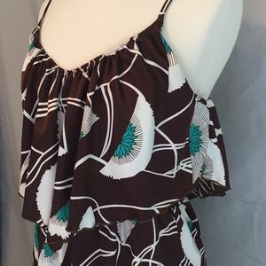 NWT Brown satin maxi dress